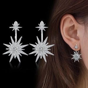 COPY - Crystal Starburst Jacket Earrings